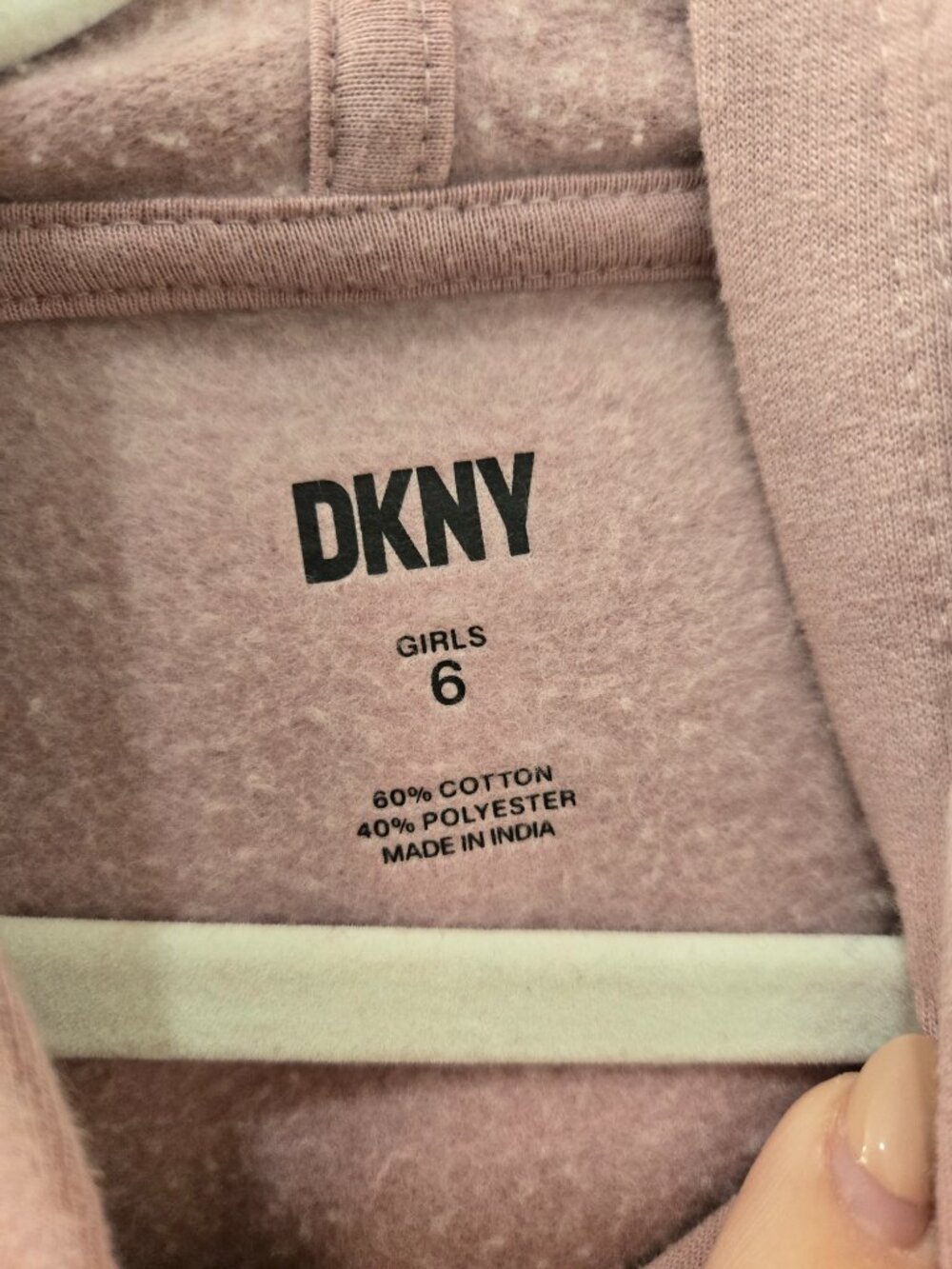 DKNY girls jogger set pink sequin hoodie and sweatpants - Picture 4 of 6